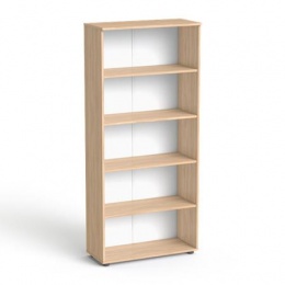 Szekrény, 5 rendező magas, nyitott, polcos, MAYAH "Freedom SV-02",  tölgy